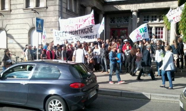 Les casseurs de l&rsquo;Éducation Nationale au Lycée Montaigne de Mulhouse…