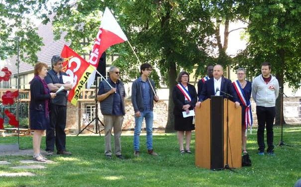 Hommage syndical franco-allemand aux résistants et victimes du nazisme
