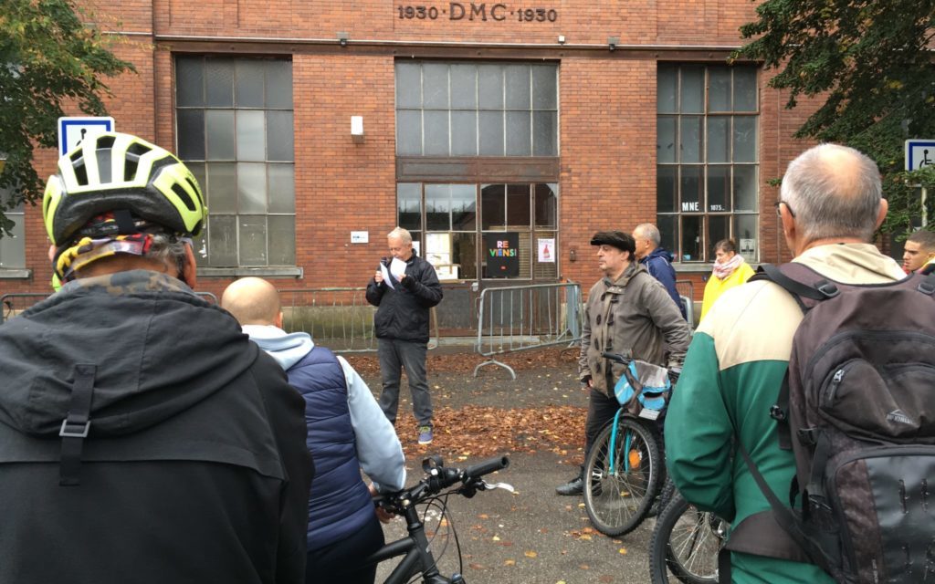 Mulhouse traversée par une caravane citoyenne à vélo