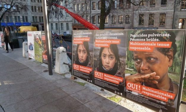 Chez nos voisins suisses, un double rejet lors des votations pour des « entreprises responsables » et « pour une interdiction des producteurs de matériels de guerre ».