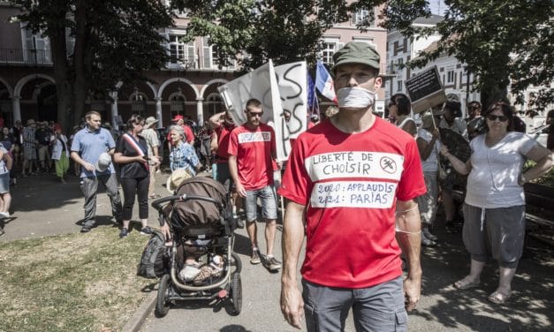 Sixième mobilisation contre le pass sanitaire à Mulhouse