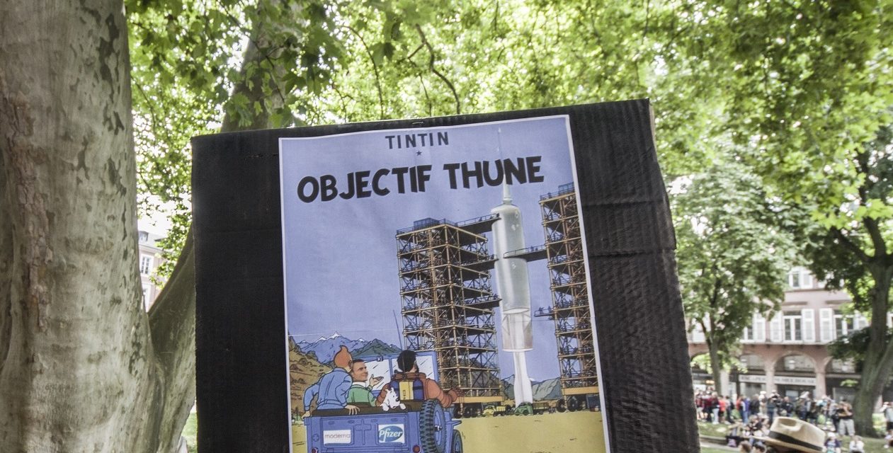 Septième mobilisation contre le pass sanitaire à Mulhouse, un peu plus structurée, et toujours aussi créative