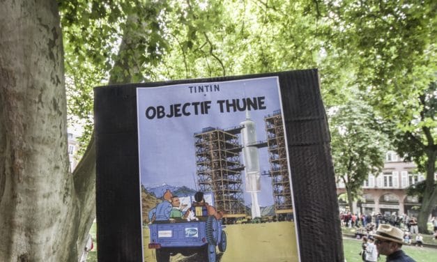 Septième mobilisation contre le pass sanitaire à Mulhouse, un peu plus structurée, et toujours aussi créative
