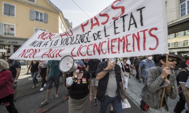 A Mulhouse, acte 10 des manifestations anti-pass et contre les suspensions de soignants