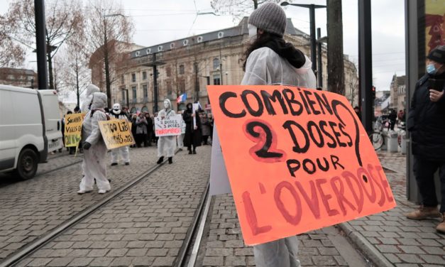 Acte 22 des manifestations contre le passe et l’obligation vaccinale à Mulhouse