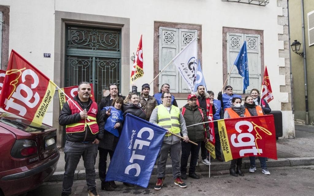 Mouvement de grève intersyndical chez les agents de sécurité à Colmar et en région