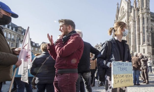Troisième manifestation contre la guerre en Ukraine à Mulhouse