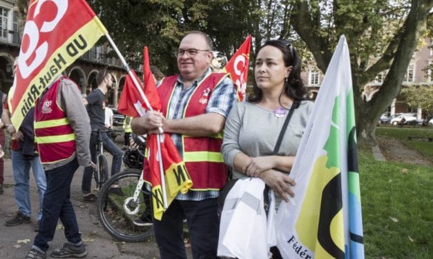 Journée de mobilisation interprofessionnelle à Mulhouse