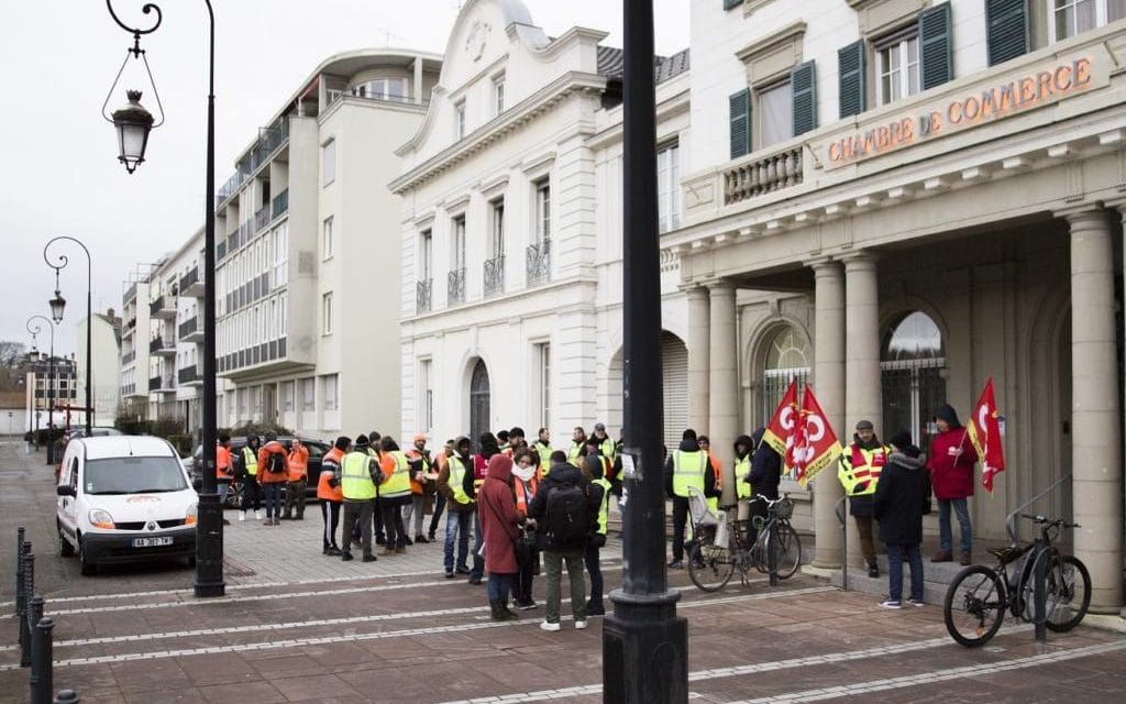 Débrayage des salariés des Ports de Mulhouse Rhin