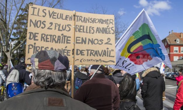 Photorama de la manifestation du 11 mars 2023 contre la réforme des retraites à Mulhouse