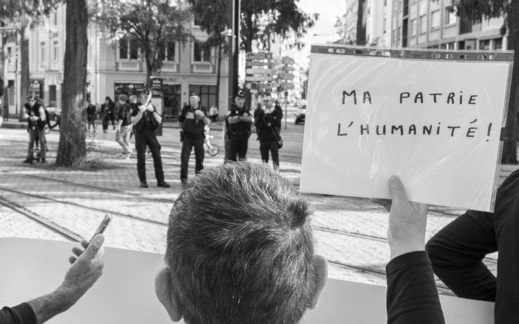 A Mulhouse, une manifestation contre les violences policières et le racisme systémique