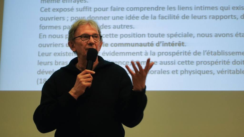 Henri Eckert, professeur de sociologie, en conférence pour son livre sur les mutations qui ont favorisé le vote Le Pen dans la Vallée de la Thur