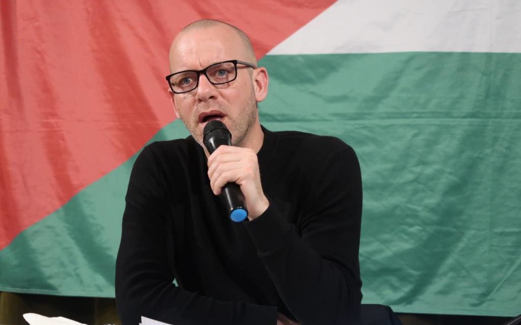 L&rsquo;avocat et militant franco-palestinien Salah Hamouri en conférence à Mulhouse