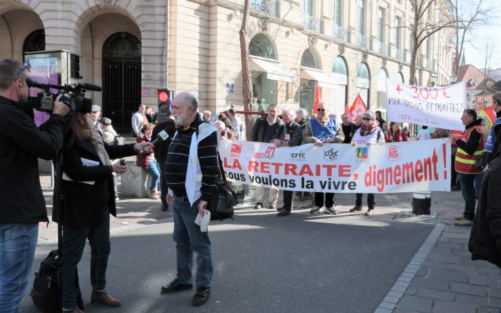 A Mulhouse, une manifestation de retraités qui ne veulent rien lâcher…