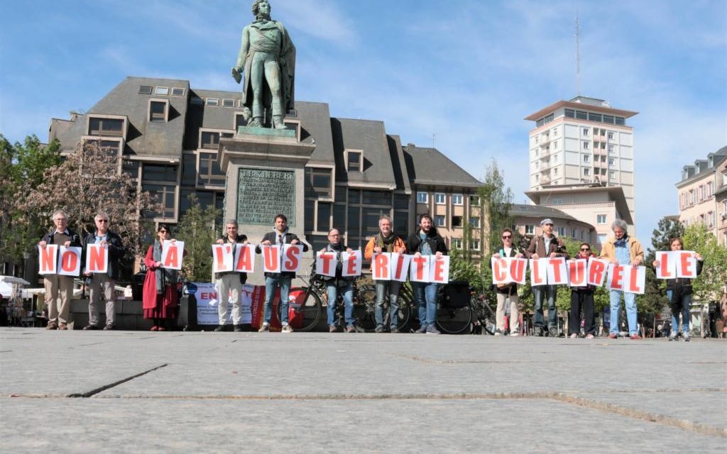 Nouvelle manifestation contre l&rsquo;austérité culturelle à Strasbourg