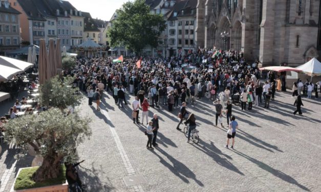 A Mulhouse, jusqu&rsquo;à 700 personnes pour manifester contre le bombardement de Rafah