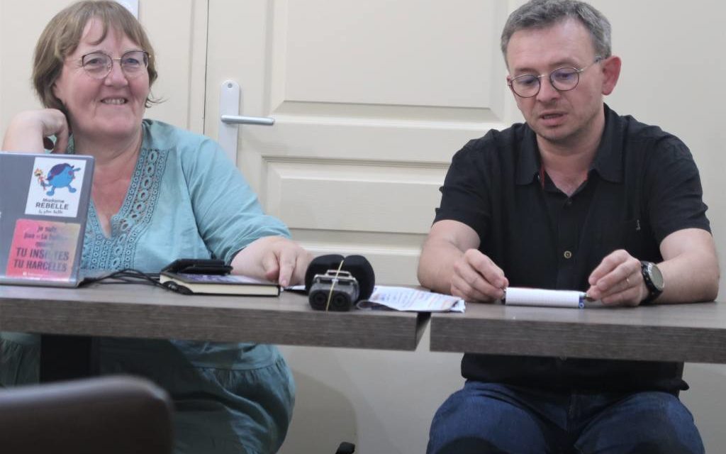 A Mulhouse, avec Florence Claudepierre, candidate du nouveau front populaire dans la 6ème circonscription du Haut-Rhin