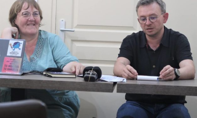 A Mulhouse, avec Florence Claudepierre, candidate du nouveau front populaire dans la 6ème circonscription du Haut-Rhin