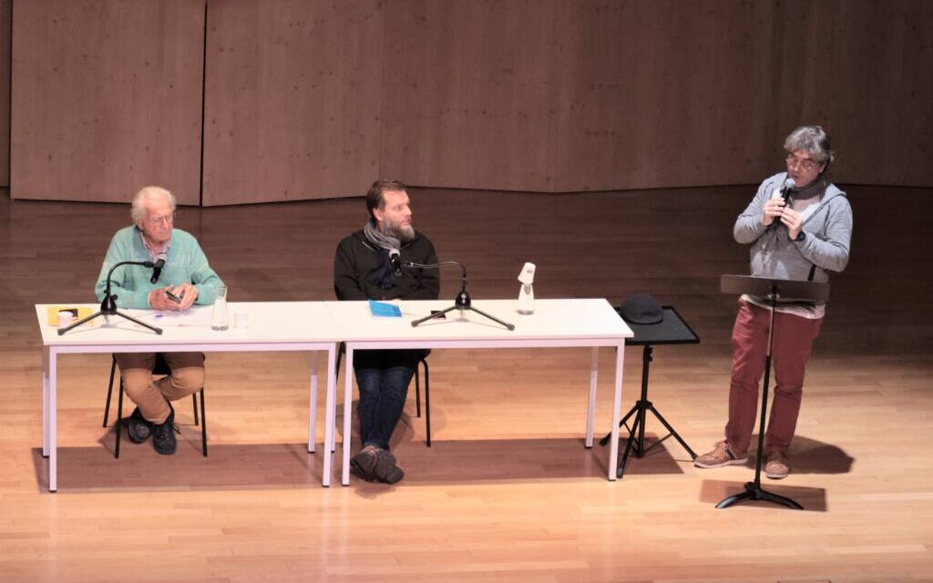 Bernard Friot, historien de la sécurité sociale et théoricien du salaire à vie, en conférence à Mulhouse
