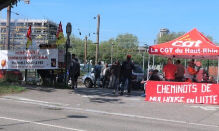 Poursuite du mouvement de grève de l&rsquo;atelier de maintenance ferroviaire de Mulhouse