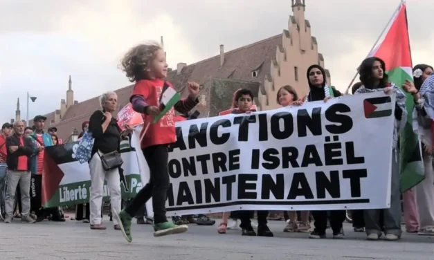Strasbourg : une mobilisation en faveur de la Palestine formant une « Ligne rouge pour Gaza »