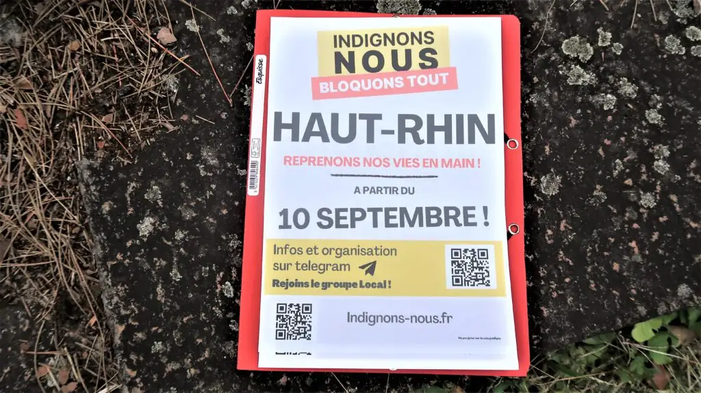 Un collectif de citoyen-ne-s élabore des modalités d&rsquo;action en vue de la mobilisation du 10 septembre à Mulhouse
