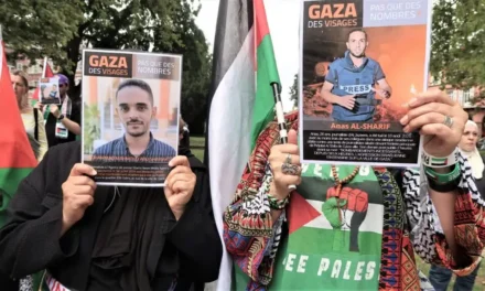 À Mulhouse, une mobilisation en soutien à la Palestine qui n&rsquo;en oublie pas le prix payé par les journalistes à Gaza…