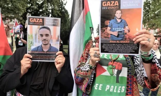 À Mulhouse, une mobilisation en soutien à la Palestine qui n&rsquo;en oublie pas le prix payé par les journalistes à Gaza…