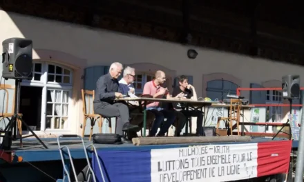 Première fête du train et des mobilités douces à Wesserling, près de Mulhouse