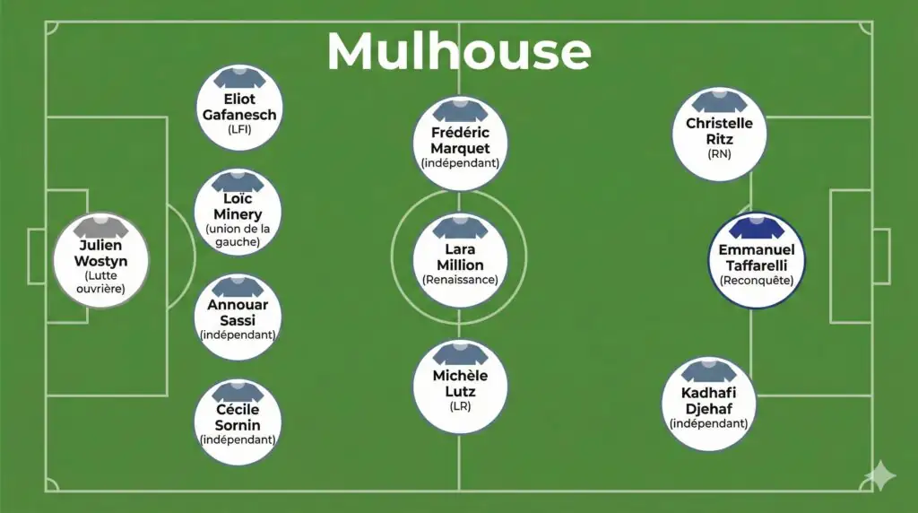Le mercato des municipales 2026 de Mulhouse vient de démarrer : premier tour de piste des listes en lice