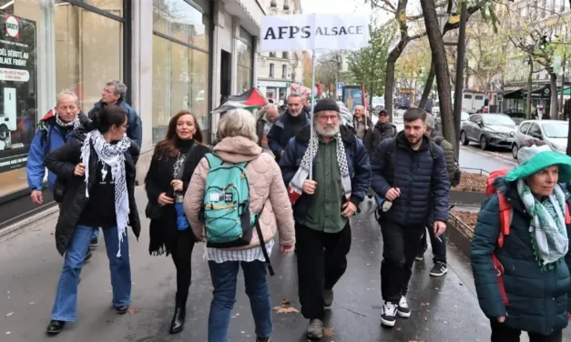 De Mulhouse à Paris avec l&rsquo;AFPS Alsace, à l&rsquo;occasion de la manifestation nationale pour la Palestine du 29 novembre