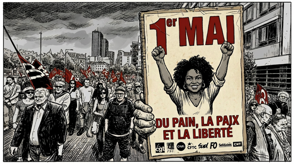 1er mai à Mulhouse et en Alsace : les syndicats marchent pour défendre un droit… foulé aux pieds par le gouvernement