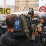 Appel du 18 juin, les journalistes manifestent pour défendre l&rsquo;information et la démocratie avec elle