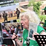 Rassemblement et hommages aux Palestiniens devant la préfecture de Mulhouse